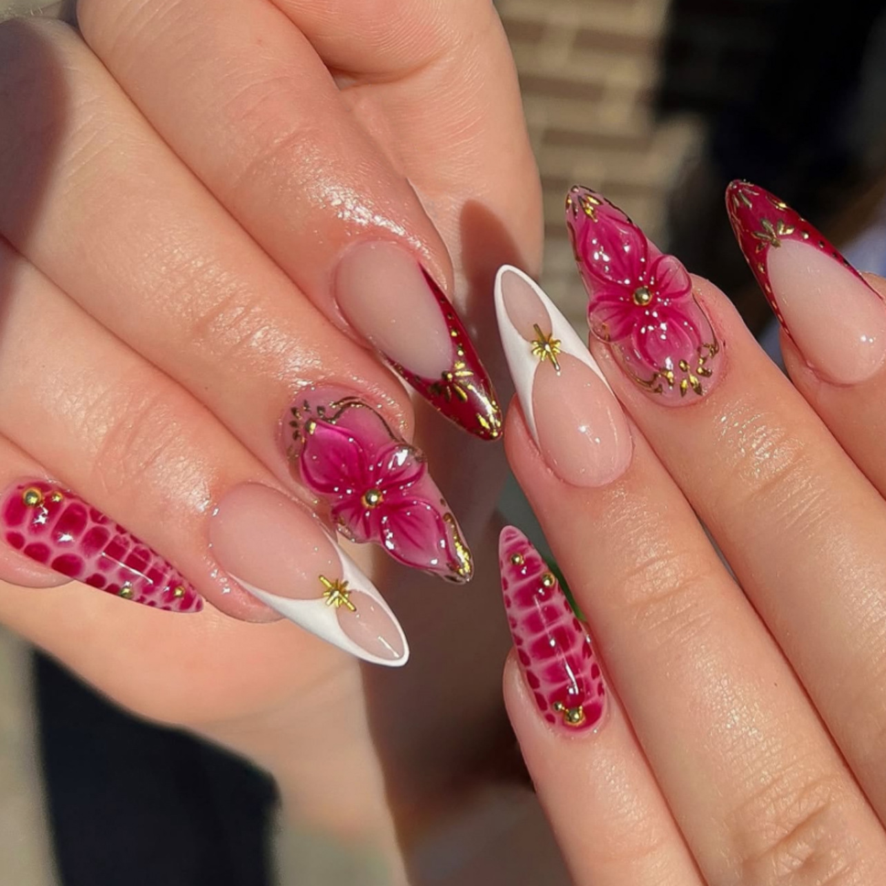 24pcs Finished Almond Press on - Nail Art Aesthetic ulasan dan harga