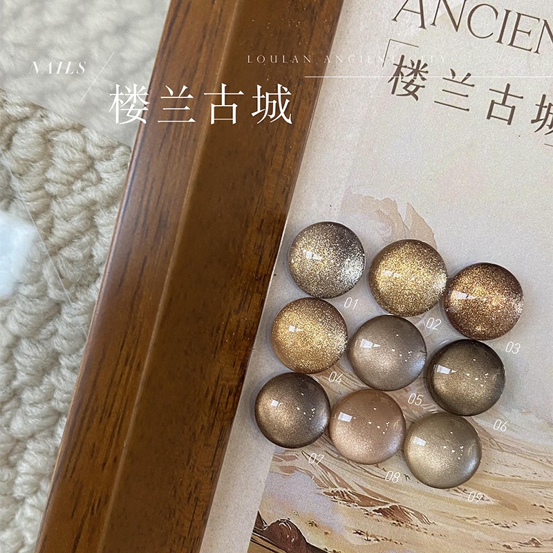 9 Colors Loulan Ancient City M - Nail Art Vintage ulasan dan harga