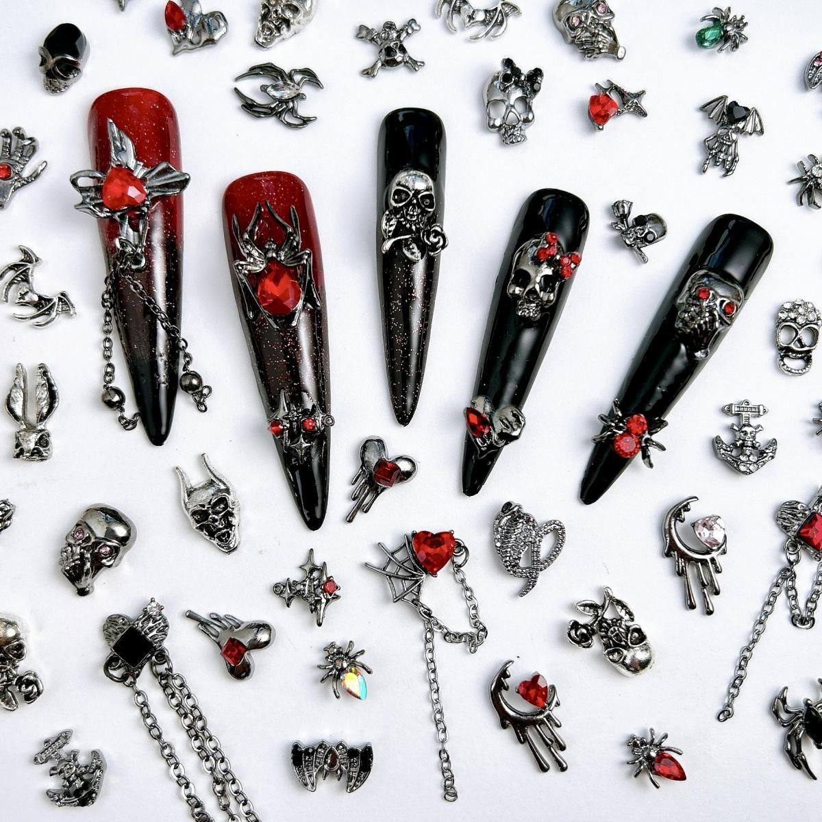 Multiple Style Cool Alloy Hear - Nail Art Vampire ulasan dan harga