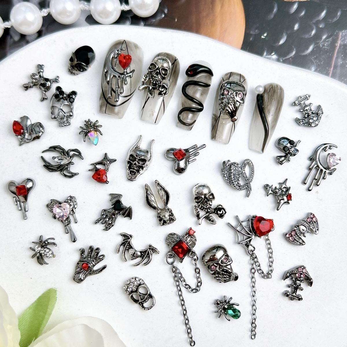 Multiple Style Cool Alloy Hear - Nail Art Vampire ulasan dan harga