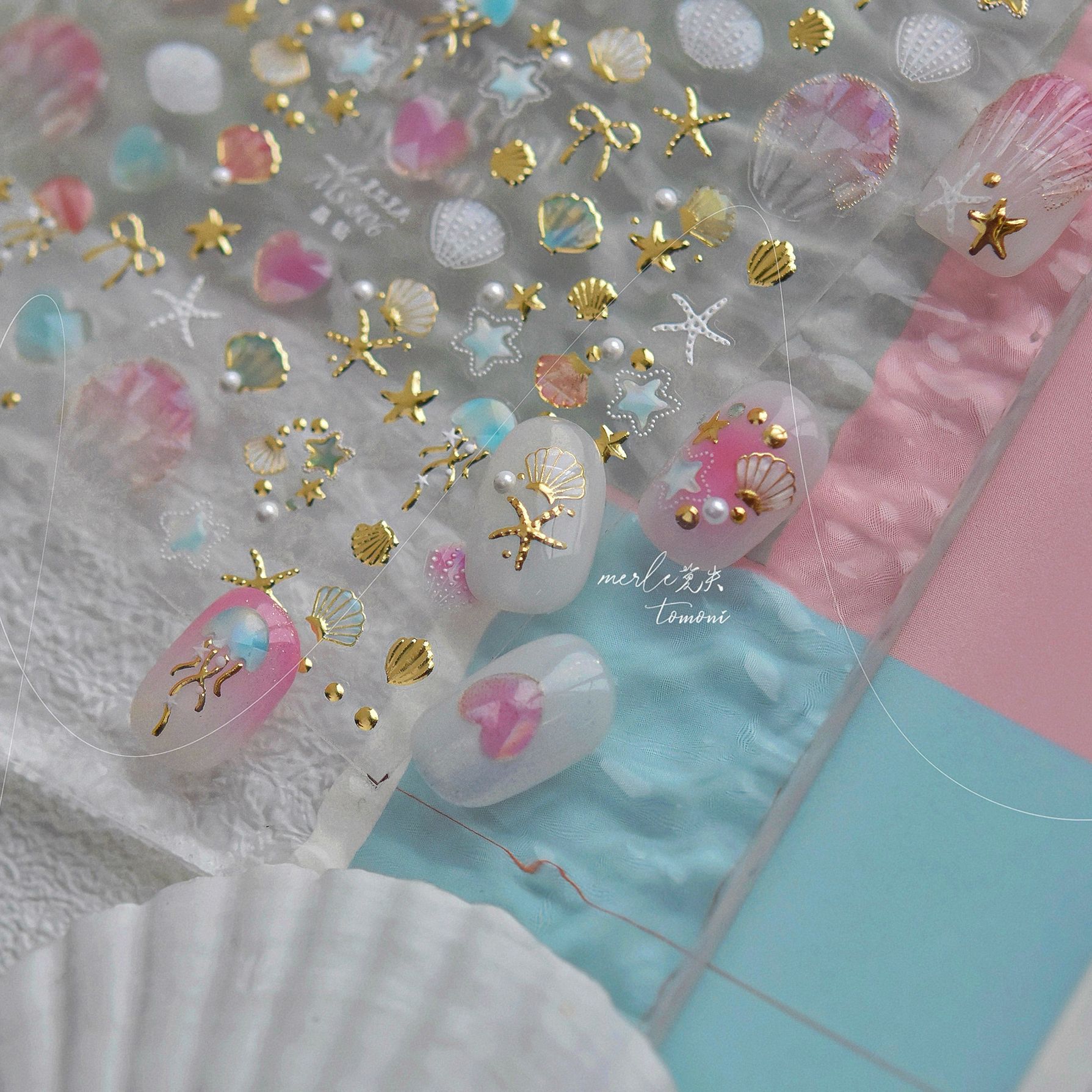 1PCS Jellyfish Starfish Shells - Nail Art Vampire ulasan dan harga