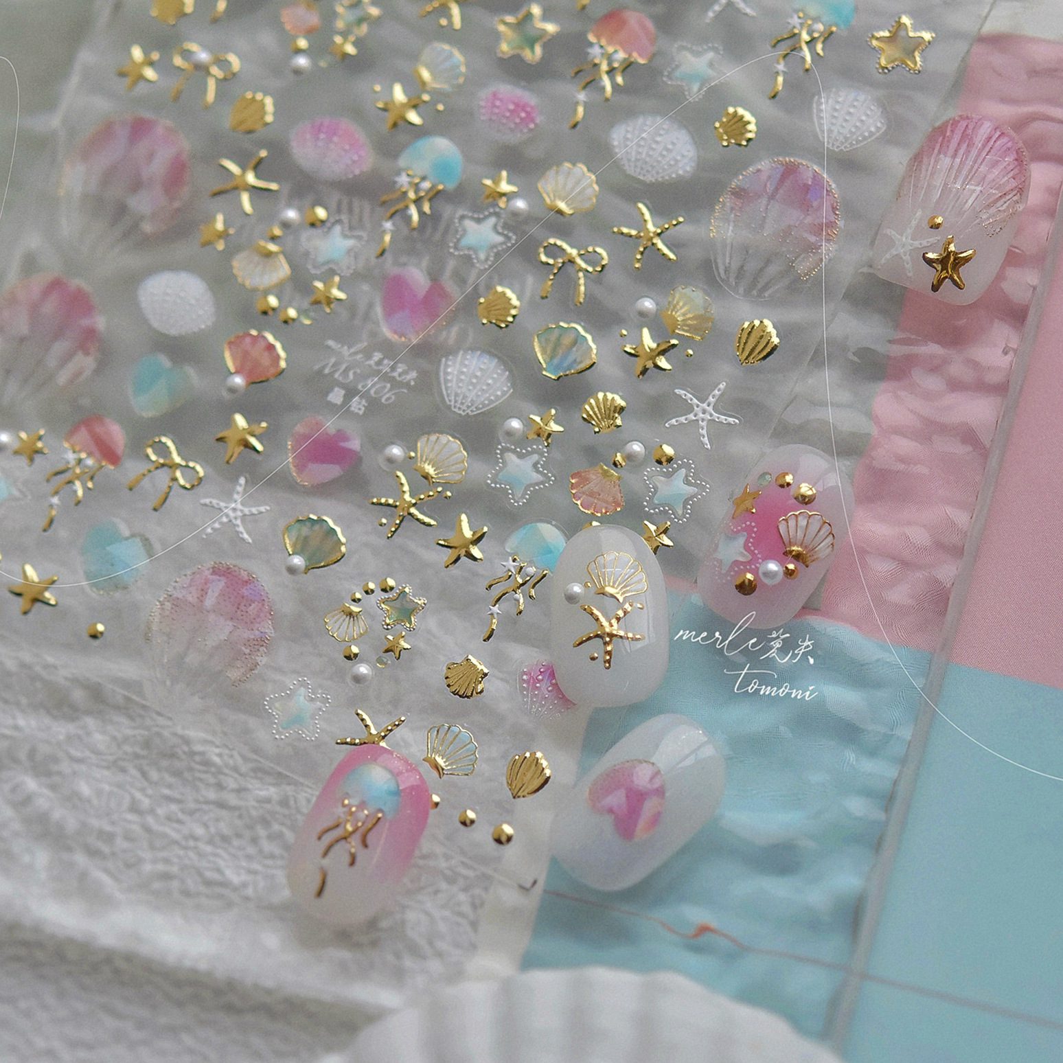 1PCS Jellyfish Starfish Shells - Nail Art Vampire ulasan dan harga