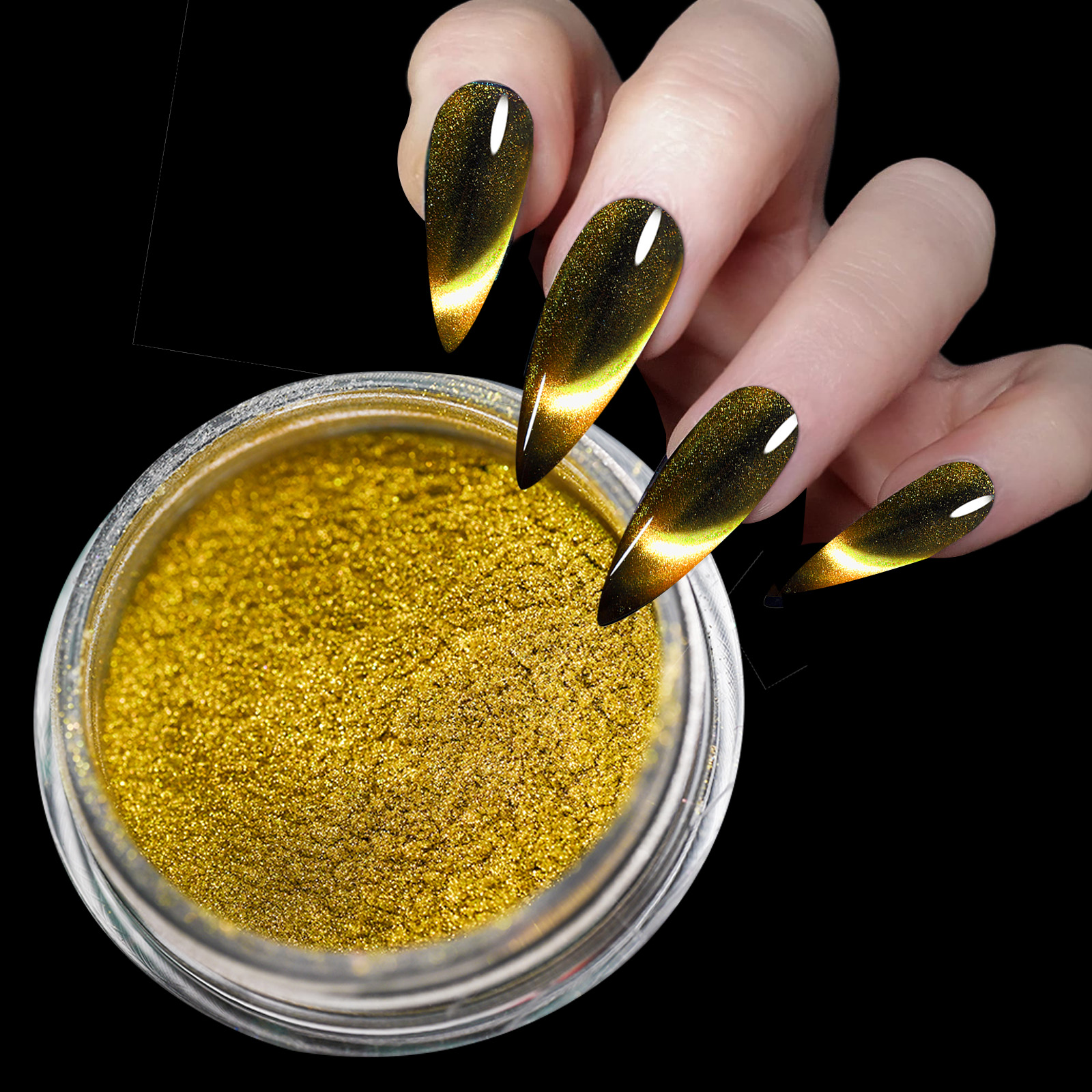 9D HD Cat Magnet Nail Powder S - Nail Glitter Chrome ulasan dan harga