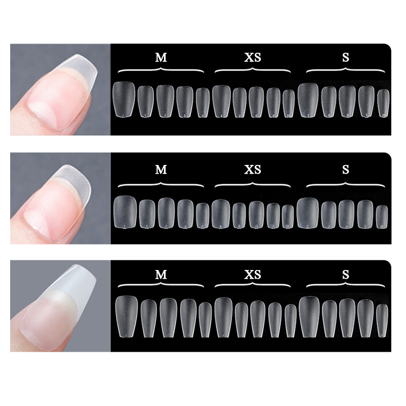 1Bag Matte Press On Nail Tips  - Nail Art Xs ulasan dan harga