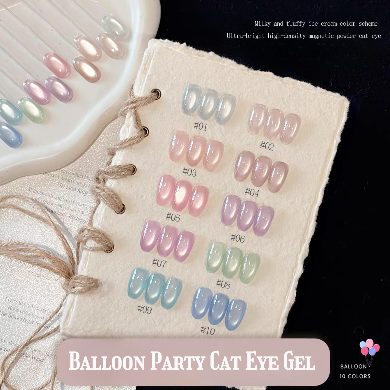 1pcs PSK Ice Transparent White - Nail Art Ice Blue ulasan dan harga