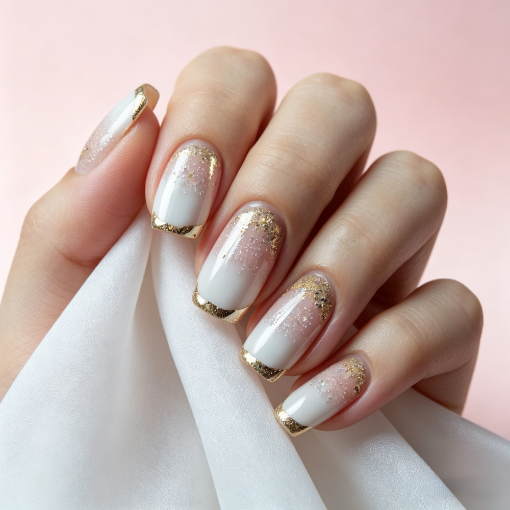 Bling Glitter Acrylic False Na - Nail Art Ombre Glitter ulasan dan harga