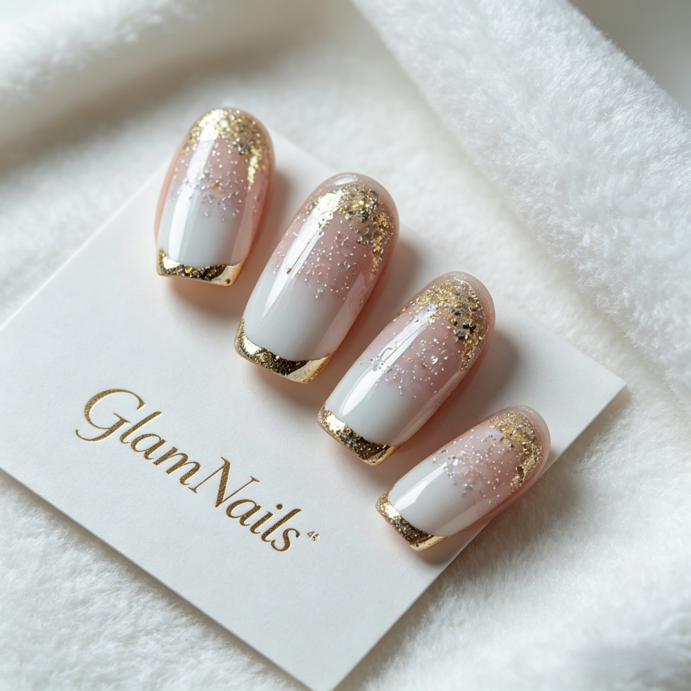 Bling Glitter Acrylic False Na - Nail Art Ombre Glitter ulasan dan harga