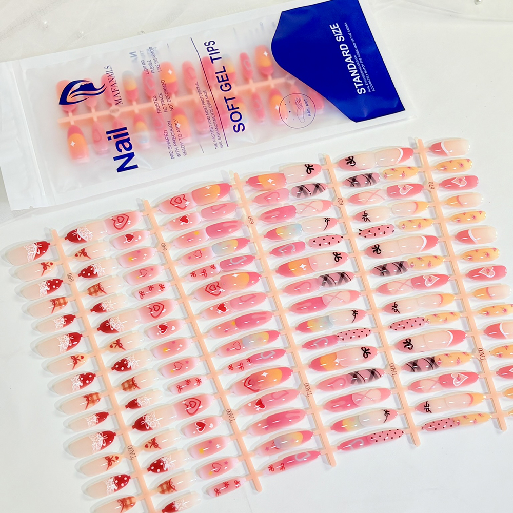 150Pcs/Bag Valentine's Day Fre - Nail Art Extension ulasan dan harga