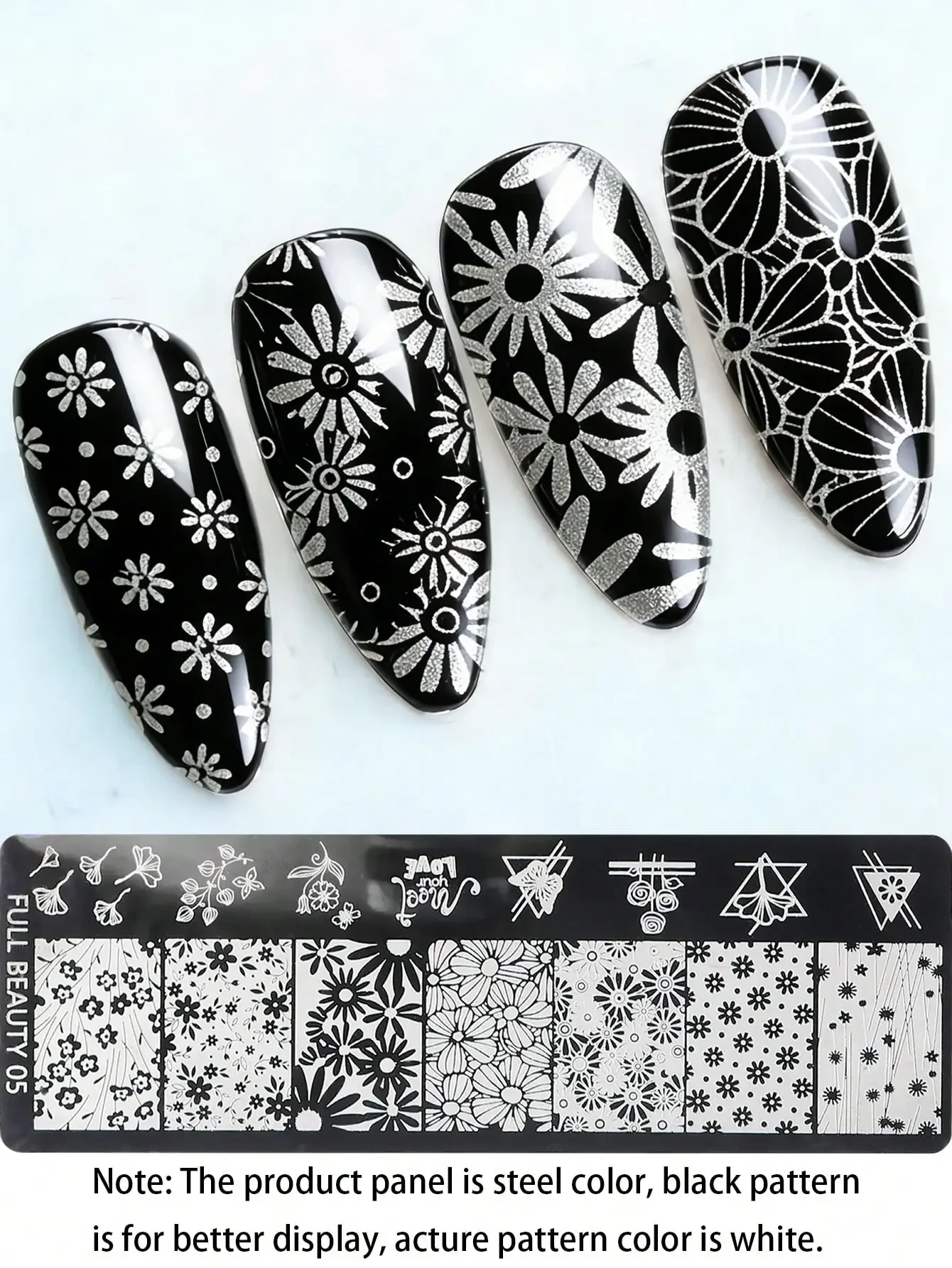 1pc Vintage Daisy Flower Nail  - Nail Art Vintage ulasan dan harga