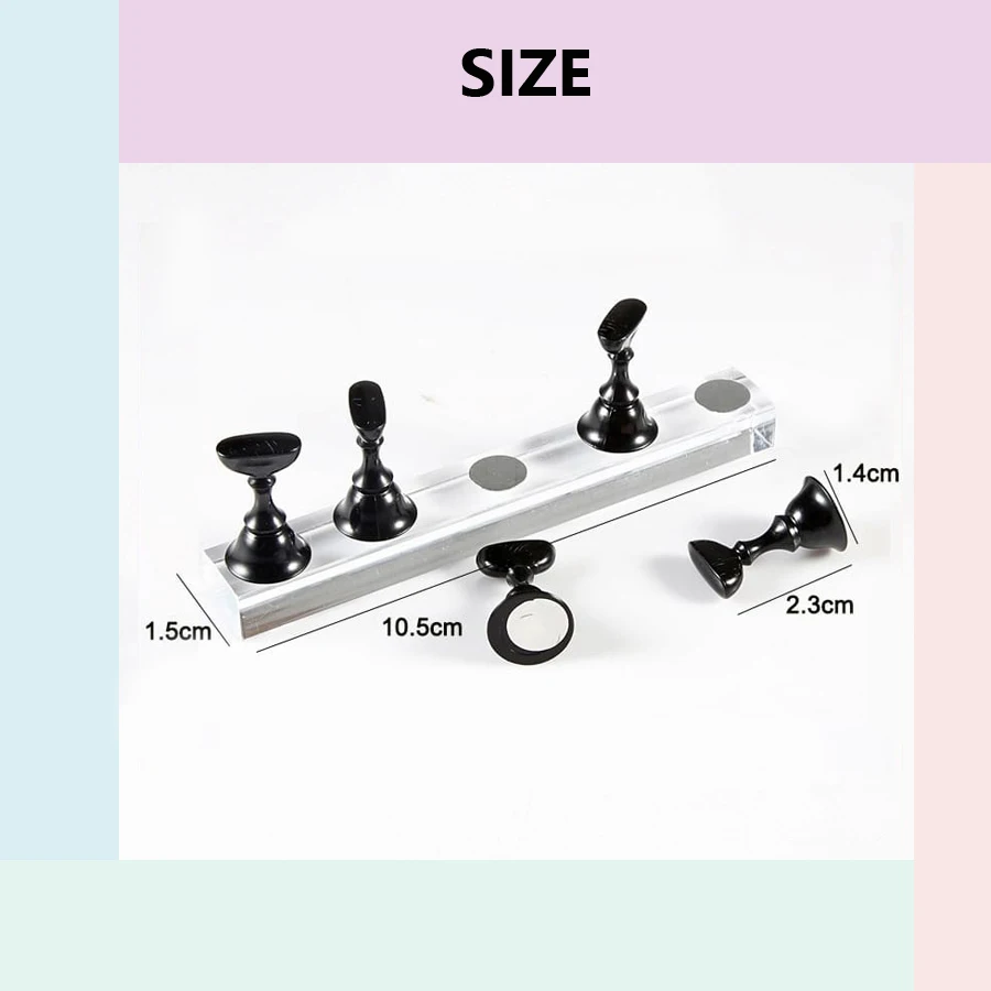 5Pcs Nail Art Practice Display - Nail Art Viral ulasan dan harga