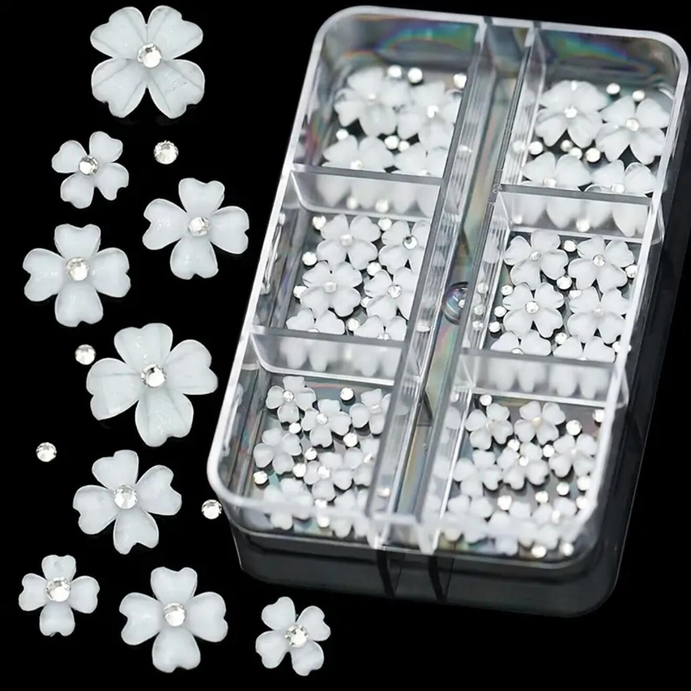 6Grids/BOX Four-leaf Clover Na - Nail Art Vampire ulasan dan harga