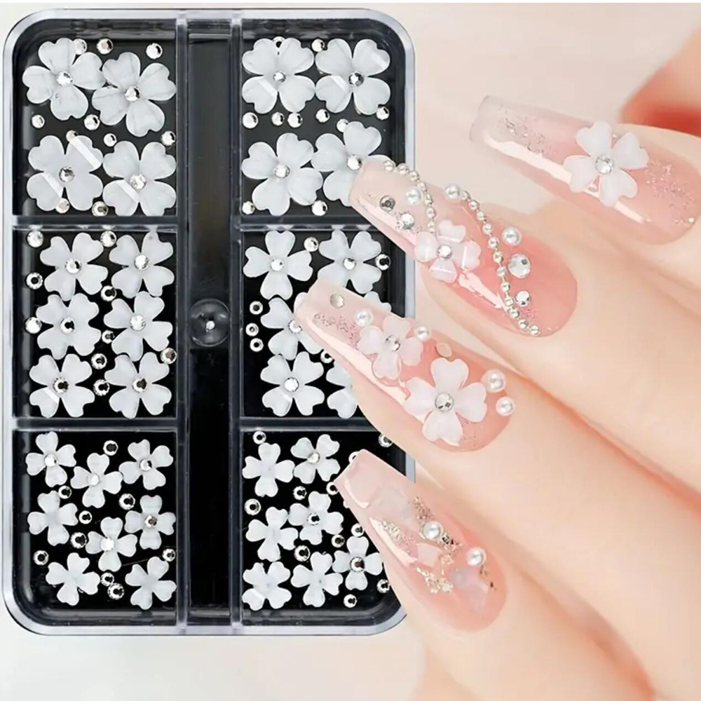 6Grids/BOX Four-leaf Clover Na - Nail Art Vampire ulasan dan harga