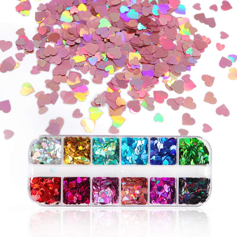 Mix Color Fluorescent Butterfl - Nail Art Extension ulasan dan harga