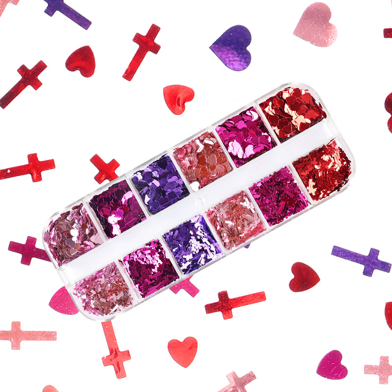 Mix Color Fluorescent Butterfl - Nail Art Extension ulasan dan harga