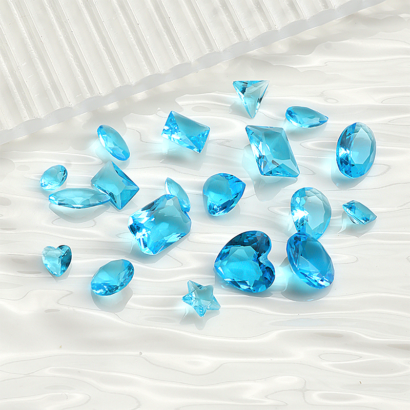 30PCS Brief Ice Transparent Se - Nail Art Ice Blue ulasan dan harga