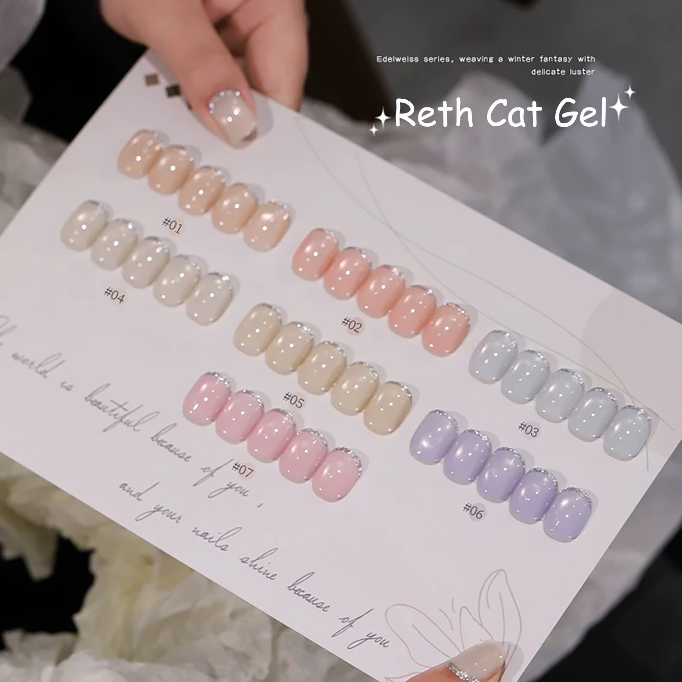 ZH 12ML 7-Color Ruth White Cat - Nail Art Trend 2026 ulasan dan harga