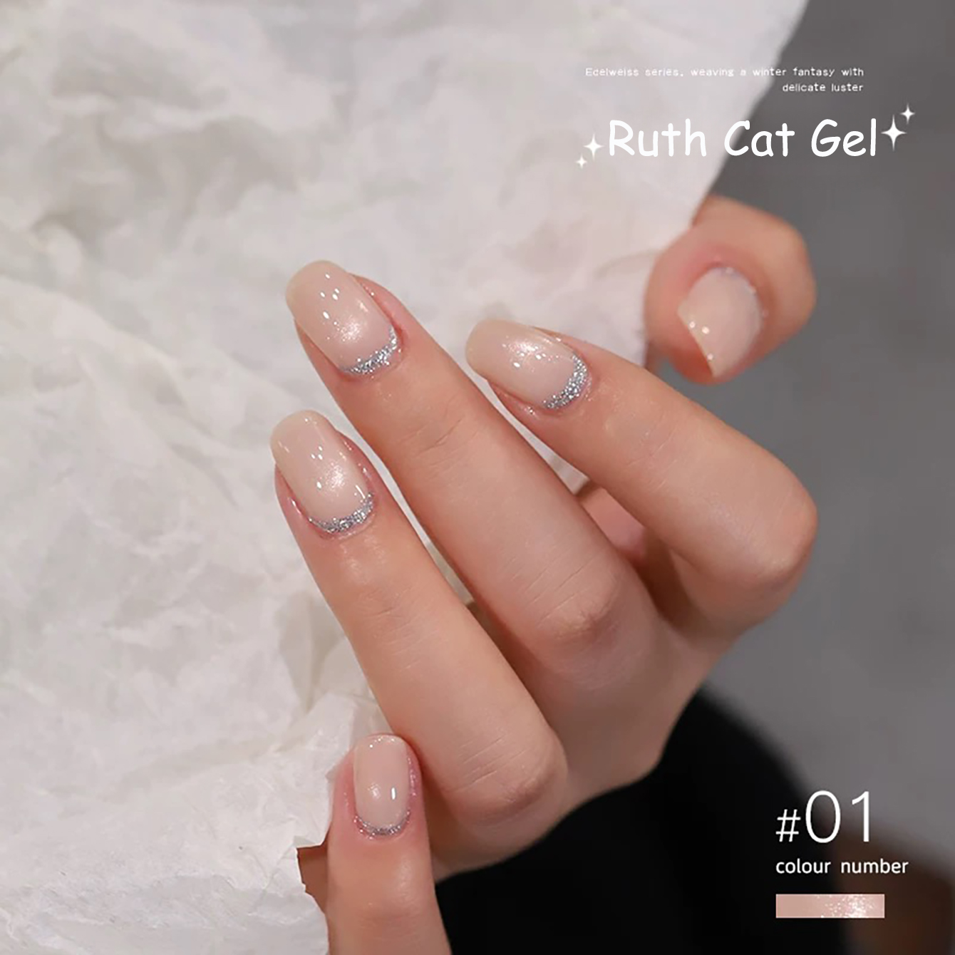 ZH 12ML 7-Color Ruth White Cat - Nail Art Trend 2026 ulasan dan harga