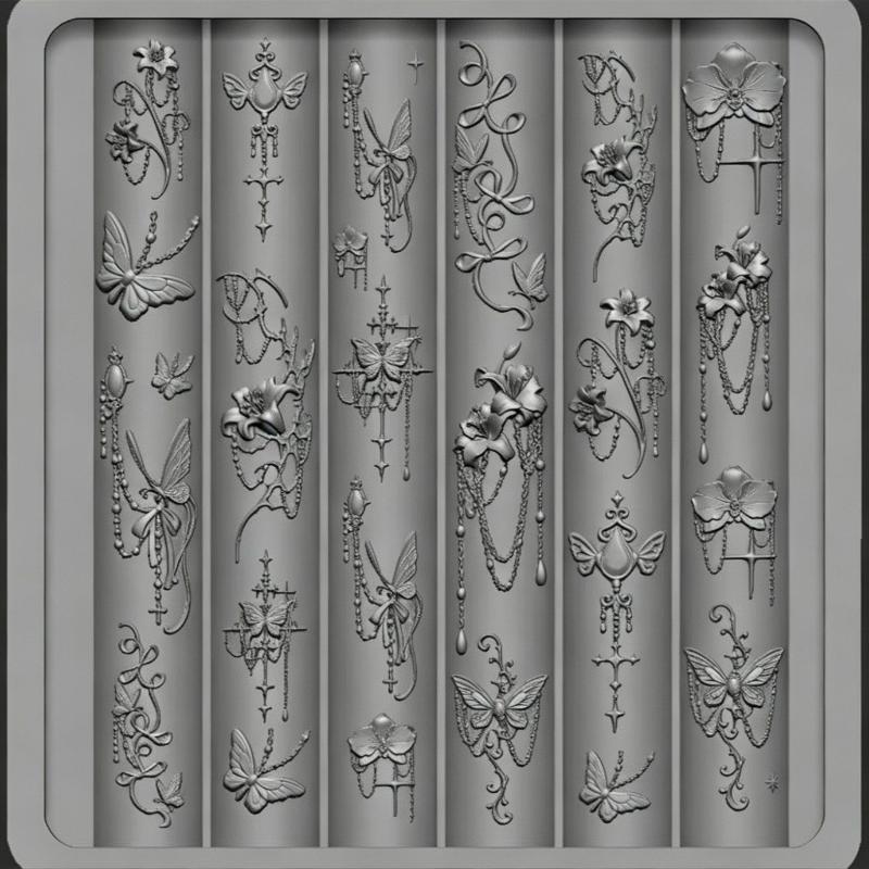 Vintage Baroque Style Nail Art - Nail Art Vintage ulasan dan harga