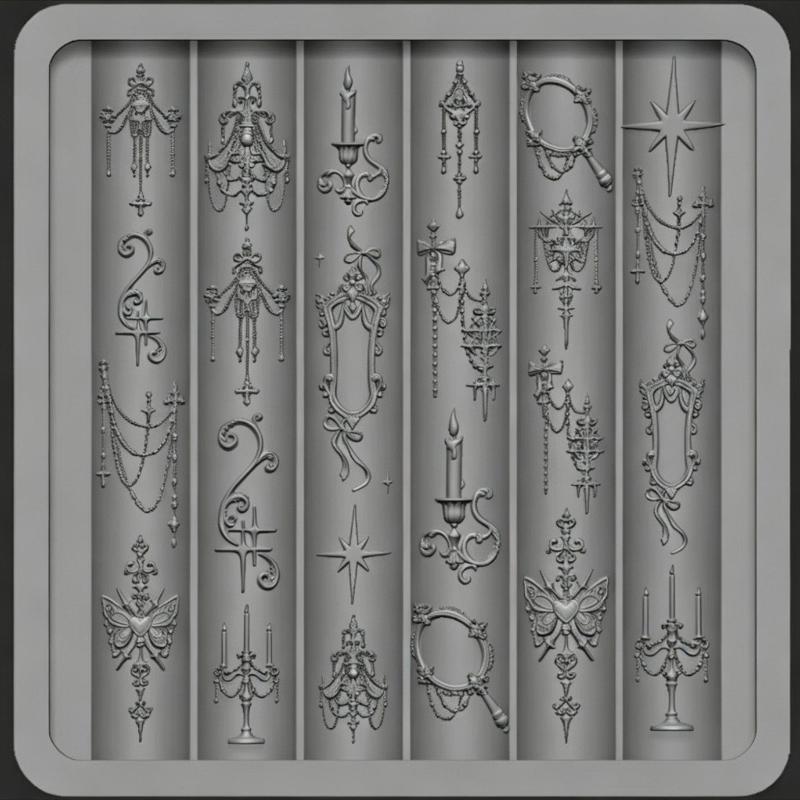 Vintage Baroque Style Nail Art - Nail Art Vintage ulasan dan harga
