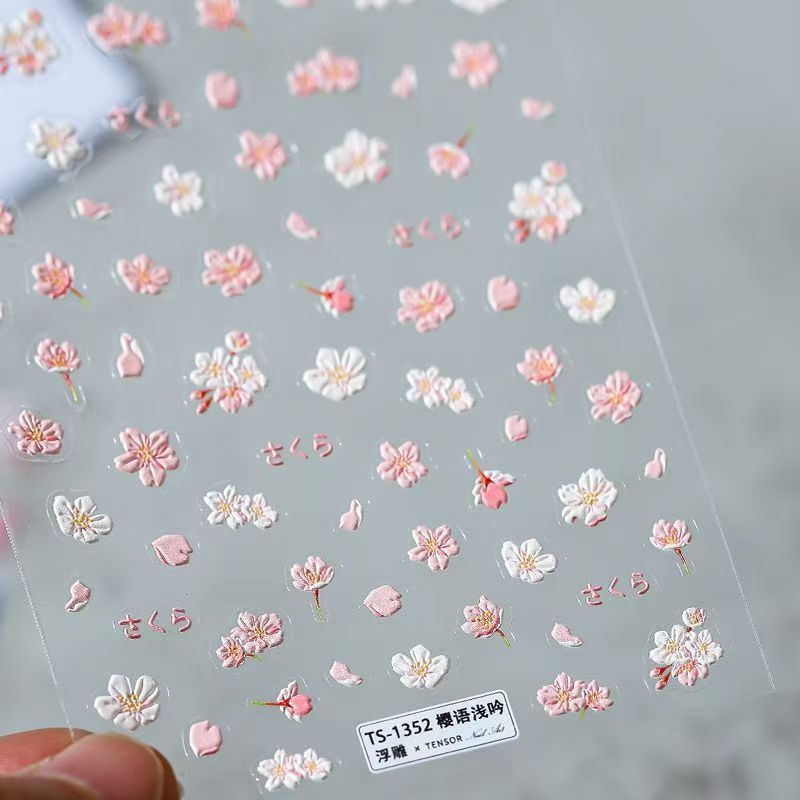 Viral Floral Bee Nail Art Stic - Nail Art Viral ulasan dan harga