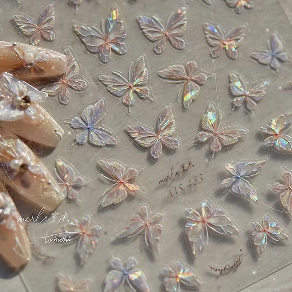 Pearlescent Butterfly Nail Sti - Nail Art Vampire ulasan dan harga