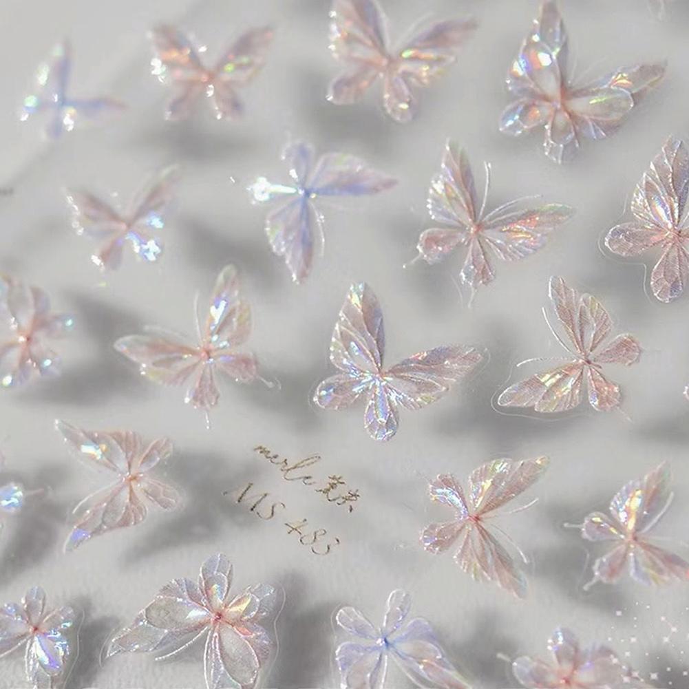 Pearlescent Butterfly Nail Sti - Nail Art Vampire ulasan dan harga