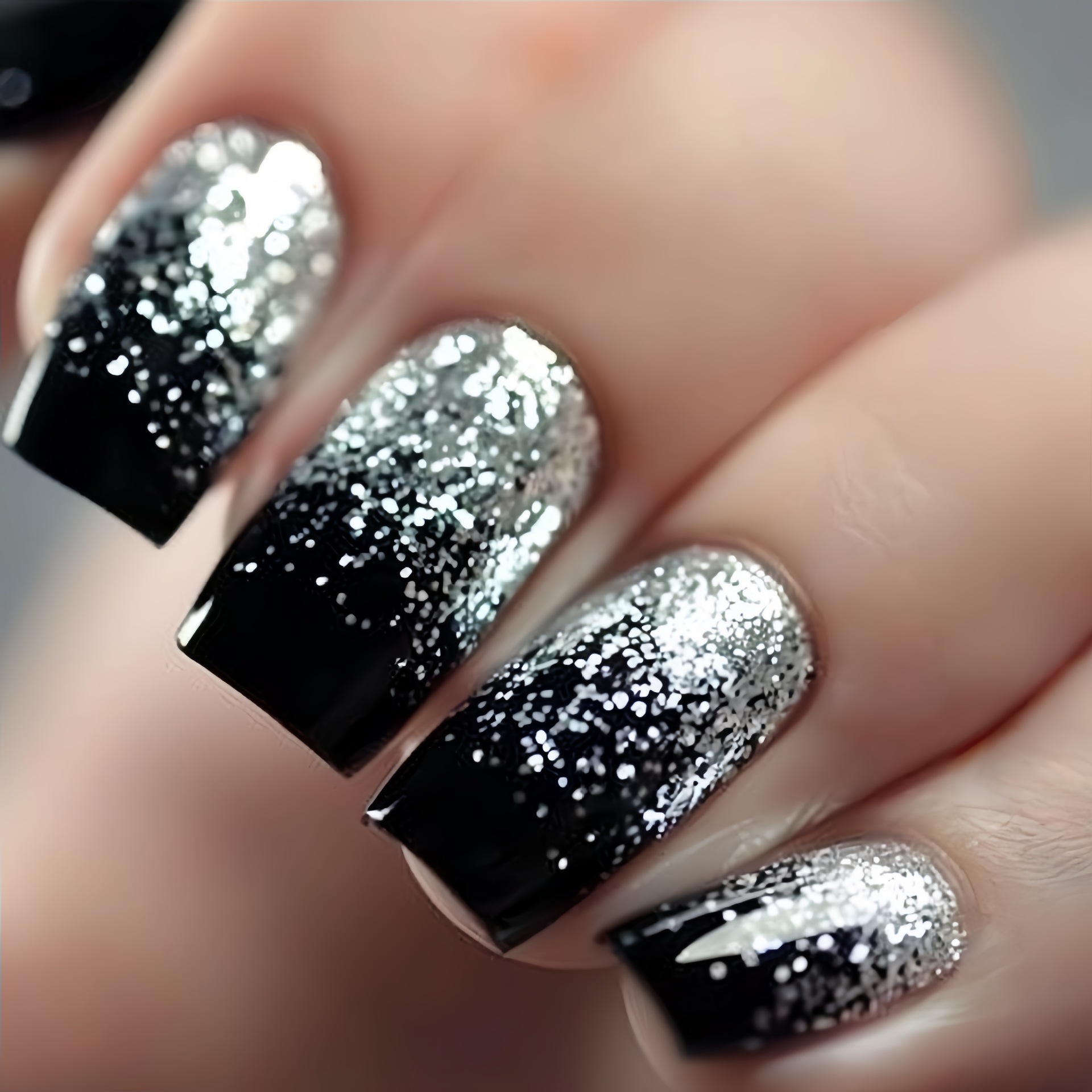 Short Medium fake nails Gradie - Nail Art Aesthetic ulasan dan harga