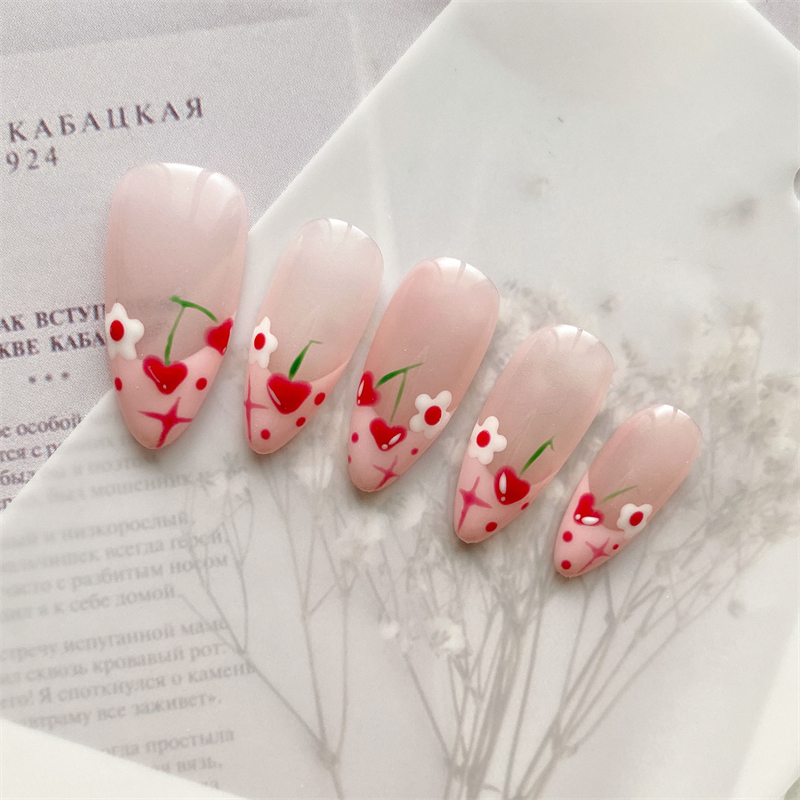 10PC Handmade Press On Nails P - Nail Art Xs ulasan dan harga