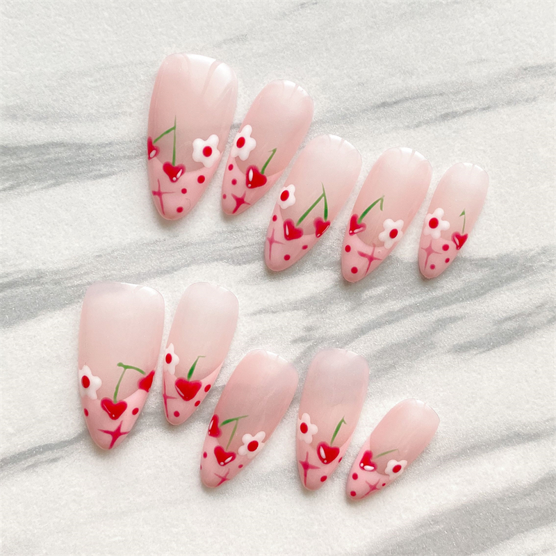 10PC Handmade Press On Nails P - Nail Art Xs ulasan dan harga