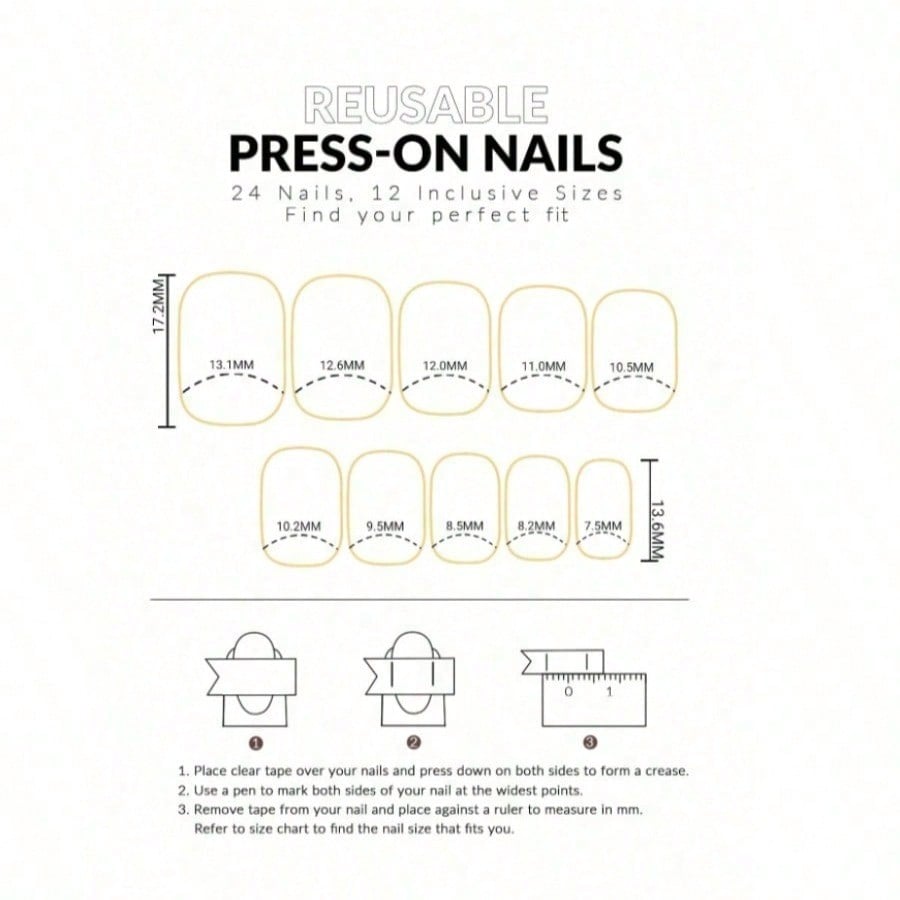 Women Nude Pink Press On Nails - Nail Art Aesthetic ulasan dan harga