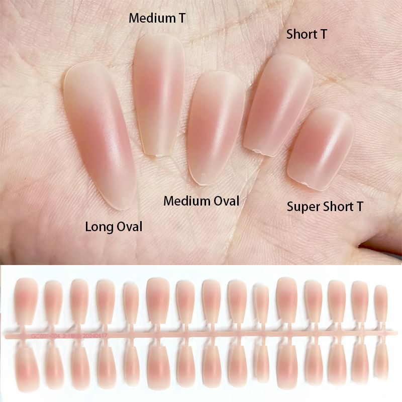 30Pcs Nude Color Fake Nail Fas - Nail Art Xs ulasan dan harga