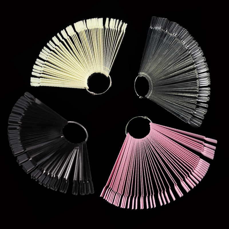 4Color 50pcs False Nail Tips F - Nail Art Viral ulasan dan harga