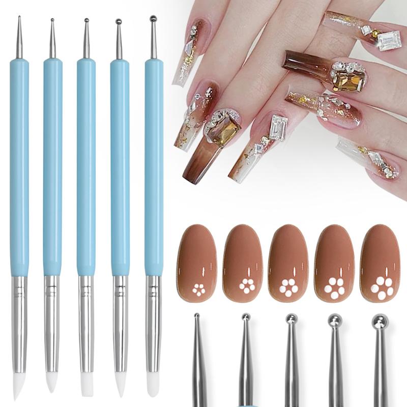 1/10/15 Pcs/Set Dual Ended Rhi - Nail Art Brush Set ulasan dan harga