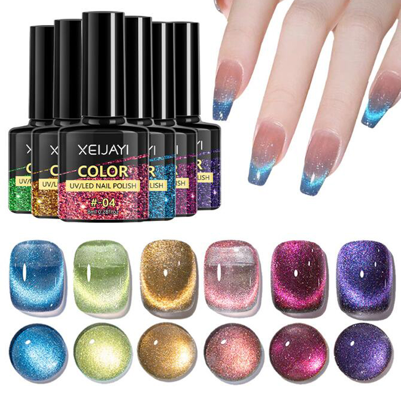 8ml Glitter Ice Blue Cat Eye M - Nail Art Ice Blue ulasan dan harga