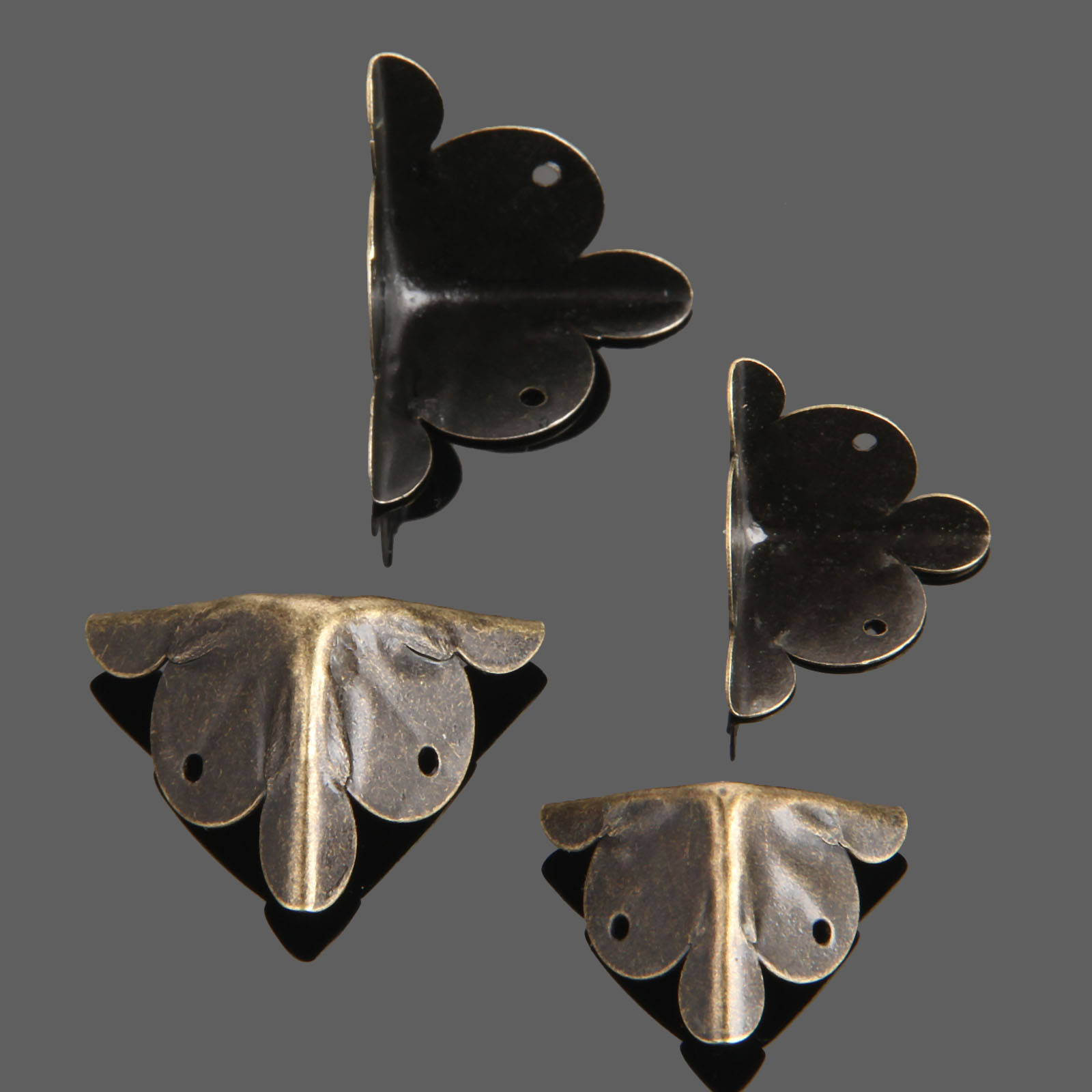 4Pcs Antique Corner Bracket Je - Nail Art Vintage ulasan dan harga