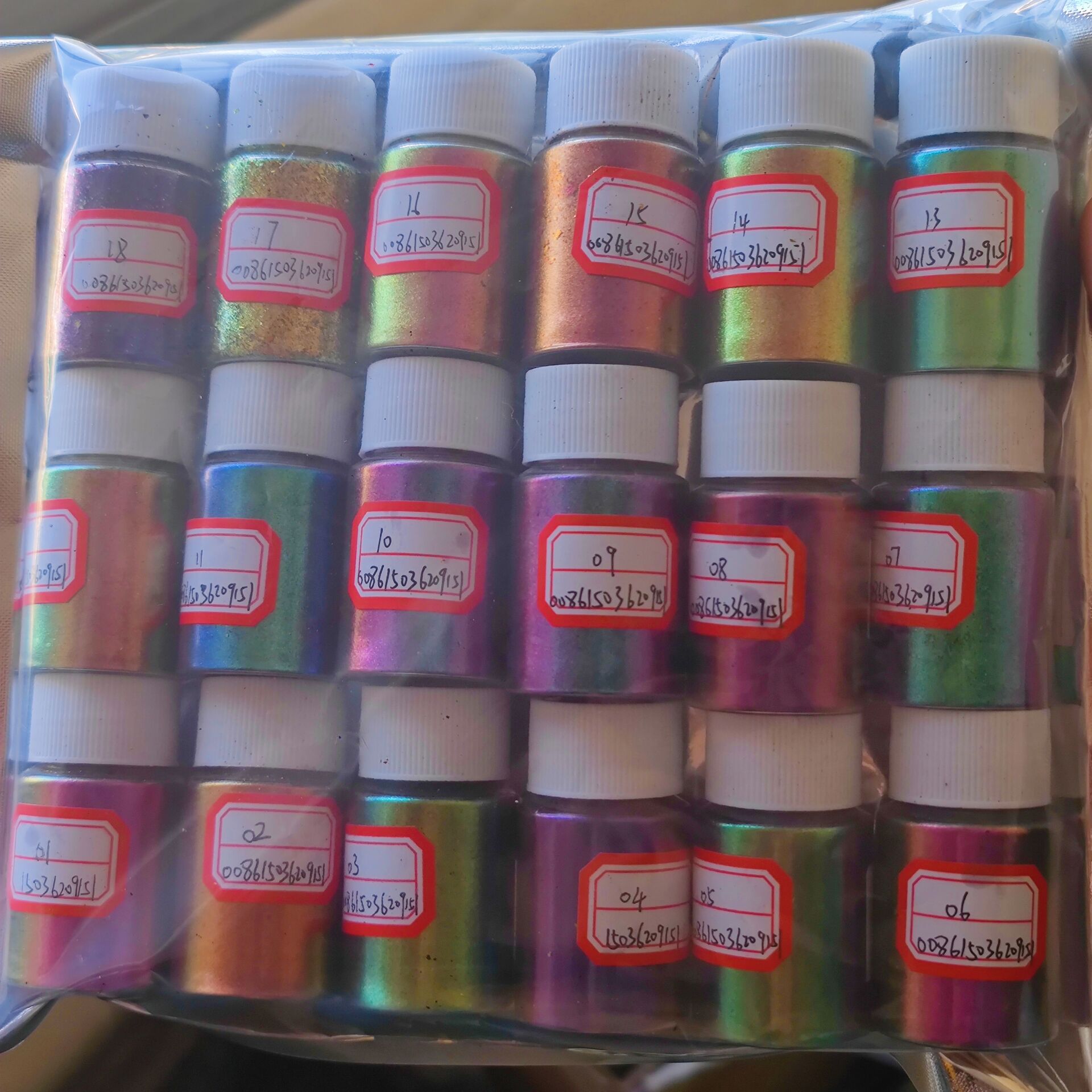 10g/jar Chameleon Glitter Powd - Nail Glitter Chrome ulasan dan harga