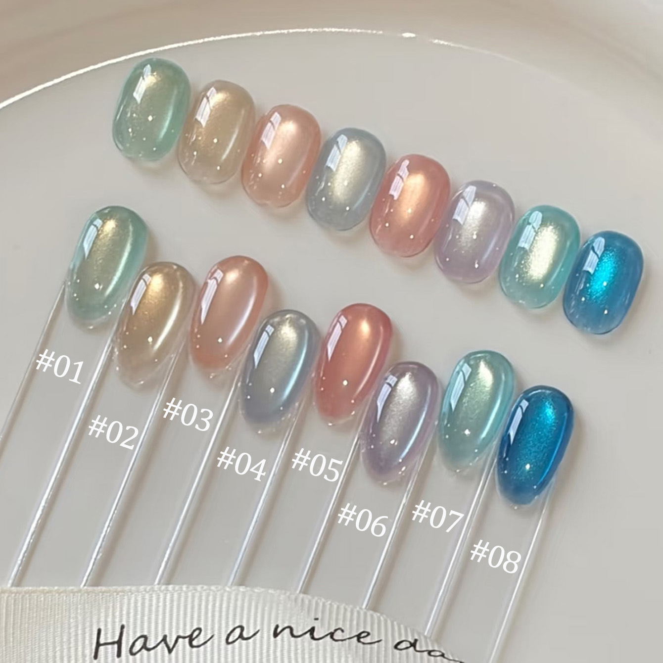 1pcs TC 2026 Ice Transparent S - Nail Art Ice Blue ulasan dan harga