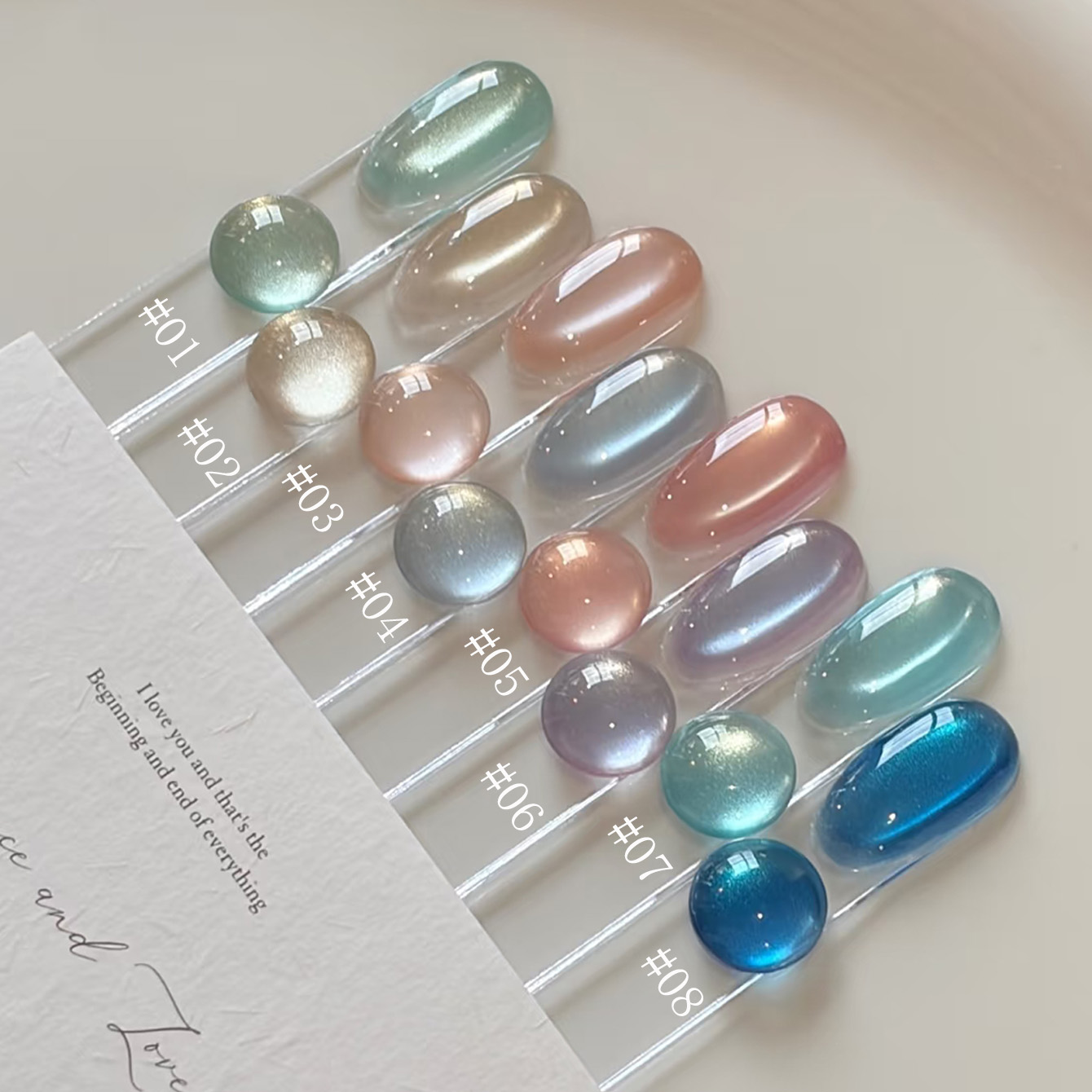 1pcs TC 2026 Ice Transparent S - Nail Art Ice Blue ulasan dan harga