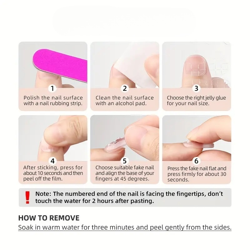 10pcs pure hand pressed short  - Nail Art Aesthetic ulasan dan harga