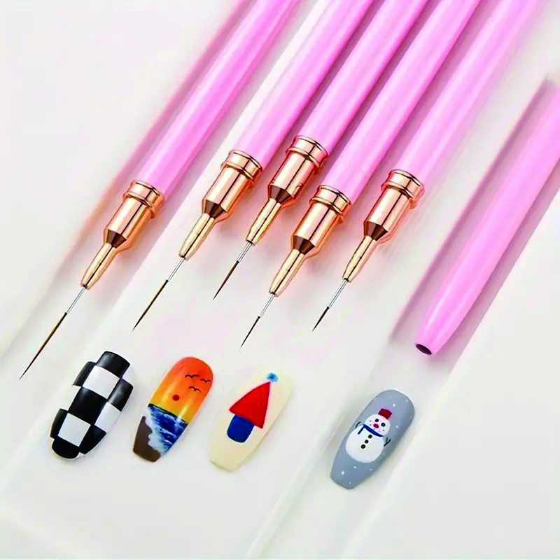 5-Piece Nail Art Pen Set, Ultr - Nail Art Brush Set ulasan dan harga