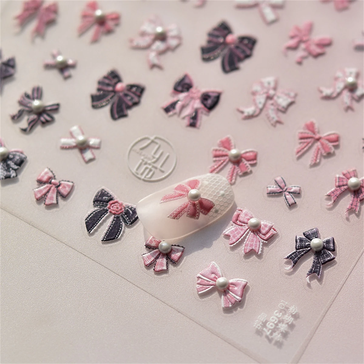 1pcs 5D Kawaii Exquisite Pink  - Nail Art Vampire ulasan dan harga