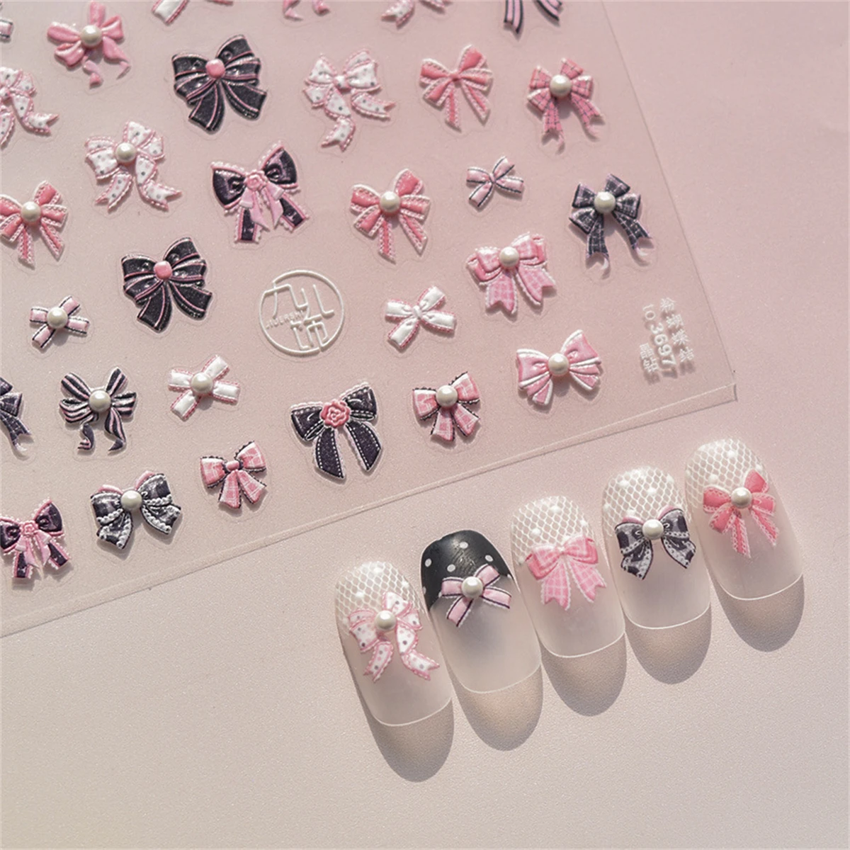 1pcs 5D Kawaii Exquisite Pink  - Nail Art Vampire ulasan dan harga
